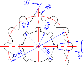 5.gif 10道CAD幾何練習圖五