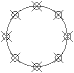 CAD利用定數等分點等分圖形 CAD利用定數等分點等分圖形