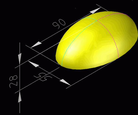 教你如何用CAD繪制三維元寶 教你如何用CAD繪制三維元寶