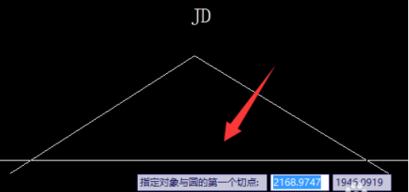 CAD中怎么根據(jù)切線交點繪制曲線 CAD中怎么根據(jù)切線交點繪制曲線