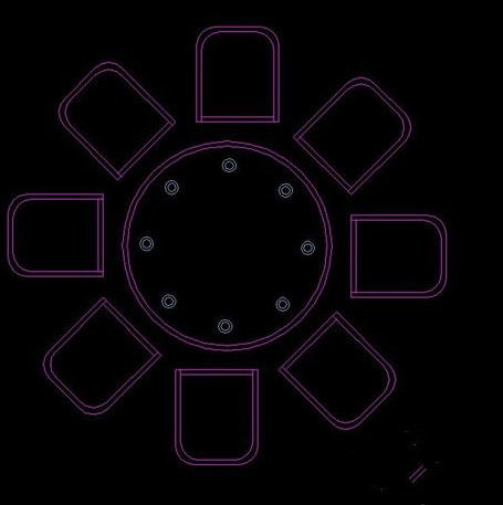 中望CAD教你畫(huà)圓形餐桌 中望CAD教你畫(huà)圓形餐桌