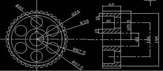 CAD實操之平鍵和齒輪的安裝 CAD實操之平鍵和齒輪的安裝