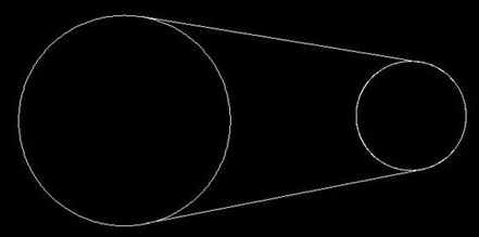 CAD如何畫兩個圓的外切線 CAD如何畫兩個圓的外切線