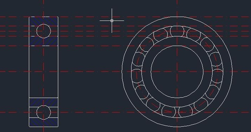 CAD球軸承怎么畫 CAD球軸承怎么畫