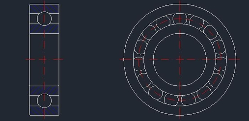 CAD球軸承怎么畫 CAD球軸承怎么畫