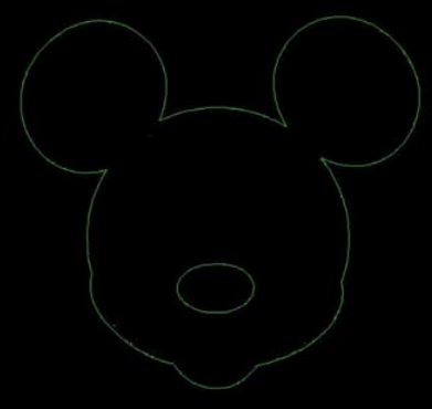 用CAD怎么畫一只米老鼠 用CAD怎么畫一只米老鼠