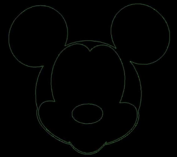 用CAD怎么畫一只米老鼠 用CAD怎么畫一只米老鼠