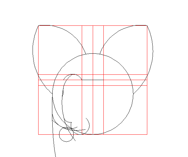 用CAD怎么繪制阿貍頭像 用CAD怎么繪制阿貍頭像
