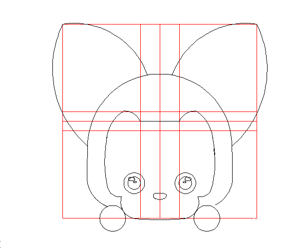 用CAD怎么繪制阿貍頭像 用CAD怎么繪制阿貍頭像
