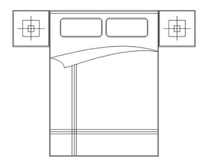 怎么用CAD繪制雙人床 怎么用CAD繪制雙人床