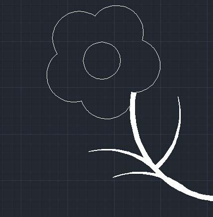 怎么用CAD繪制一朵花 怎么用CAD繪制一朵花