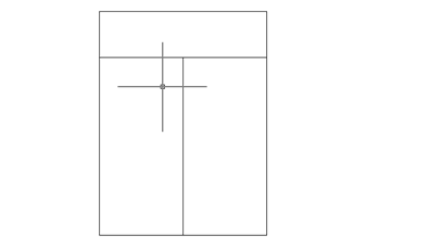 CAD中繪制兩扇推拉窗戶平面簡圖 CAD中繪制兩扇推拉窗戶平面簡圖