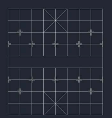 用CAD怎么繪制中國象棋棋盤? 用CAD怎么繪制中國象棋棋盤?