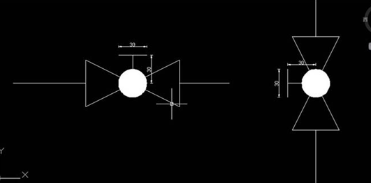 繪制CAD排水系統(tǒng)圖紙隔膜閥的方法 繪制CAD排水系統(tǒng)圖紙隔膜閥的方法