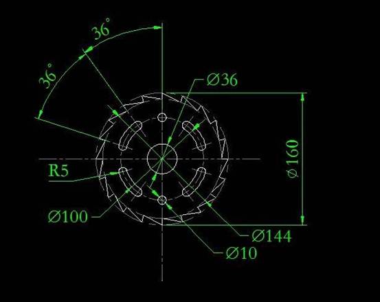 CAD怎么畫鋸齒盤圖紙 CAD怎么畫鋸齒盤圖紙