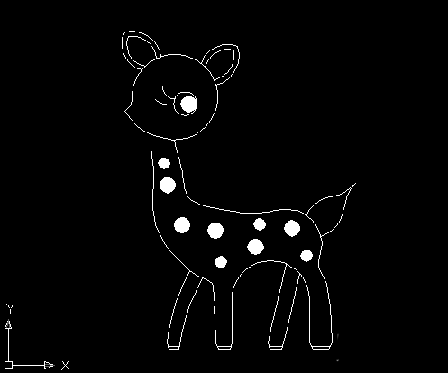 CAD怎么繪制一頭梅花鹿? CAD怎么繪制一頭梅花鹿?