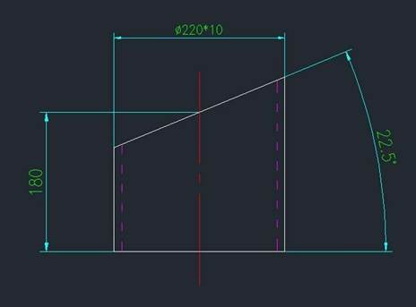 CAD斜截圓管放樣下料的教程 CAD斜截圓管放樣下料的教程