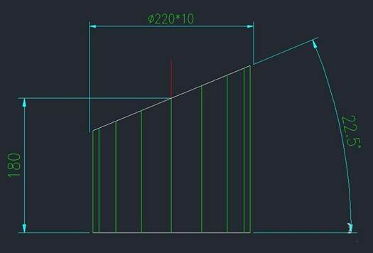 CAD斜截圓管放樣下料的教程 CAD斜截圓管放樣下料的教程
