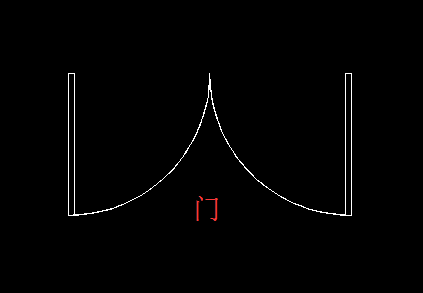CAD怎么繪制雙扇門的平面圖 CAD怎么繪制雙扇門的平面圖