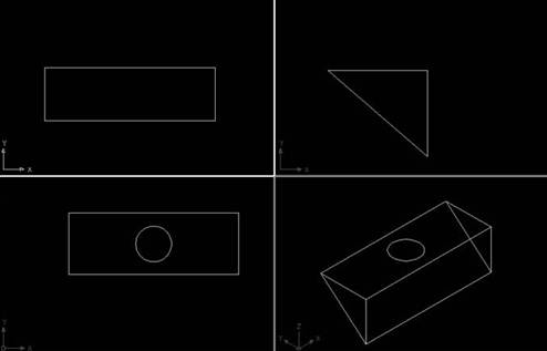 CAD怎么畫三視圖 CAD怎么畫三視圖
