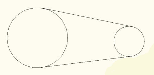 cad怎么繪制兩個圓形的公切線 cad怎么繪制兩個圓形的公切線