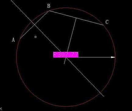 CAD已知三點位置怎么確定圓心 CAD已知三點位置怎么確定圓心