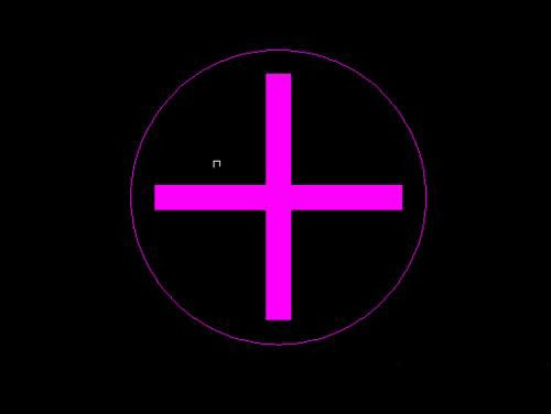 CAD怎么繪制十字標志圖 CAD怎么繪制十字標志圖