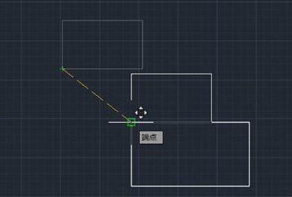 CAD怎么對齊圖形而端點不連接 CAD怎么對齊圖形而端點不連接