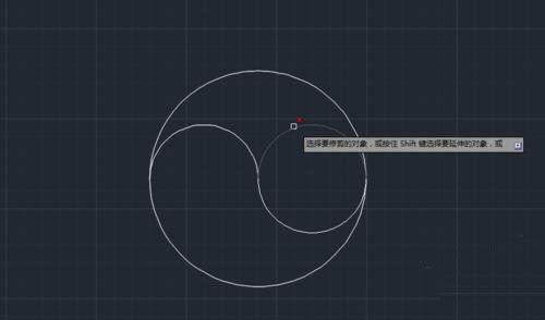 中望CAD怎么畫一個黑白太極圖形 中望CAD怎么畫一個黑白太極圖形