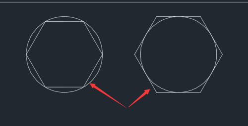 CAD圓形怎么繪制內外切六邊形 CAD圓形怎么繪制內外切六邊形
