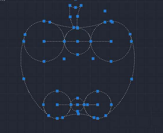 用CAD怎么畫蘋果的平面圖 用CAD怎么畫蘋果的平面圖