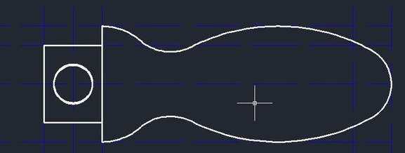 如何用CAD繪制手柄 如何用CAD繪制手柄