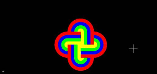 CAD怎么快捷繪制中國結效果的圖形 CAD怎么快捷繪制中國結效果的圖形