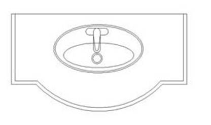 CAD中如何繪制洗面盆 CAD中如何繪制洗面盆