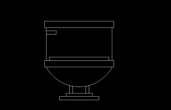 CAD怎么畫馬桶 CAD怎么畫馬桶
