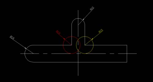 CAD如何畫相貫線 CAD如何畫相貫線