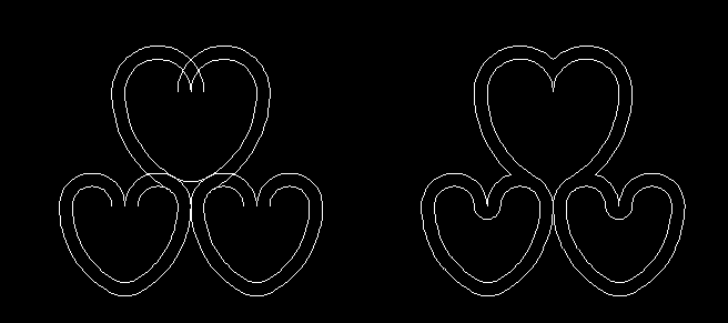 怎么用CAD繪制三環(huán)心形? 怎么用CAD繪制三環(huán)心形?