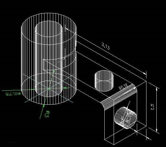 CAD繪制機械零件三維實體 CAD繪制機械零件三維實體