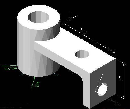 CAD繪制機械零件三維實體 CAD繪制機械零件三維實體
