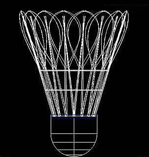 怎么用CAD繪制立體羽毛球? 怎么用CAD繪制立體羽毛球?