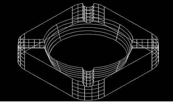 中望CAD煙灰缸畫法 中望CAD煙灰缸畫法