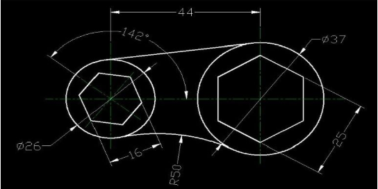 用CAD二維繪制簡單圖形 用CAD二維繪制簡單圖形