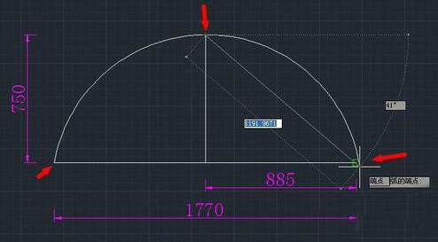 固定弧在CAD中怎么繪制? 固定弧在CAD中怎么繪制?