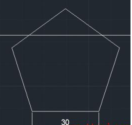 CAD如何按照比例縮放五邊形？