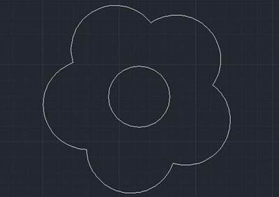 CAD中繪制花朵的簡單方法 CAD中繪制花朵的簡單方法