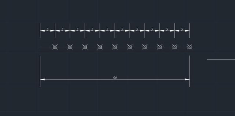 CAD定距等分實例 CAD定距等分實例