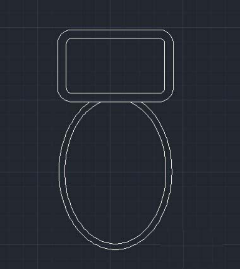 CAD繪制馬桶平面圖實(shí)例 CAD繪制馬桶平面圖實(shí)例