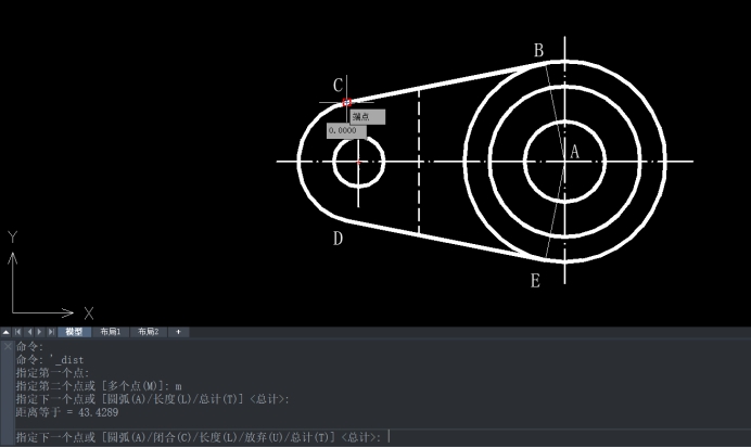 CAD查詢直線與弧線總長實例 CAD查詢直線與弧線總長實例