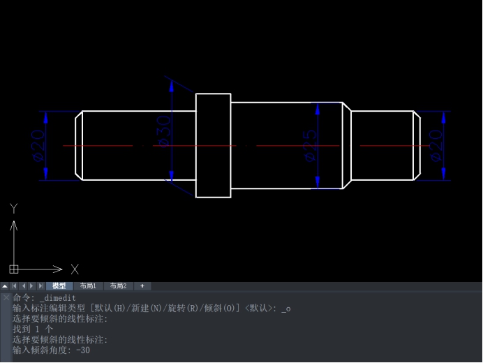 CAD如何編輯標注尺寸界線的傾斜角 CAD如何編輯標注尺寸界線的傾斜角