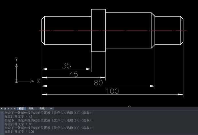 CAD基線標注的方法 CAD基線標注的方法